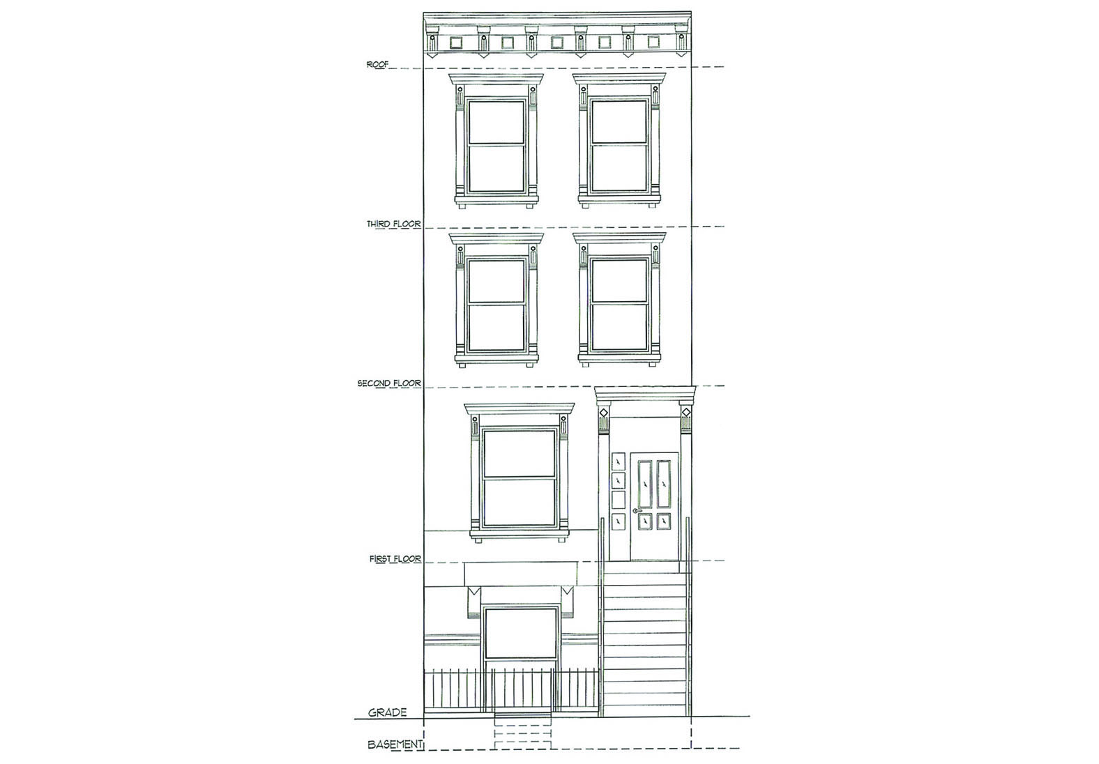 Apartment building sketch